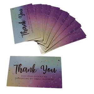 Thank You Cards 150 Thank You For Your Order And Supporting My Small Business